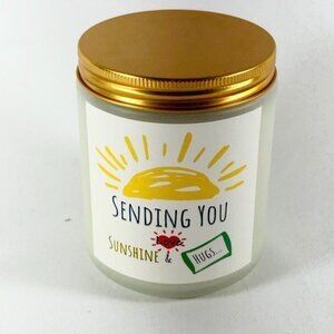 CANDEL NEW AROMATIC SCENTED CANDLE SENDING YOU LOVE SUNSHINE & HUGS 1 WICK